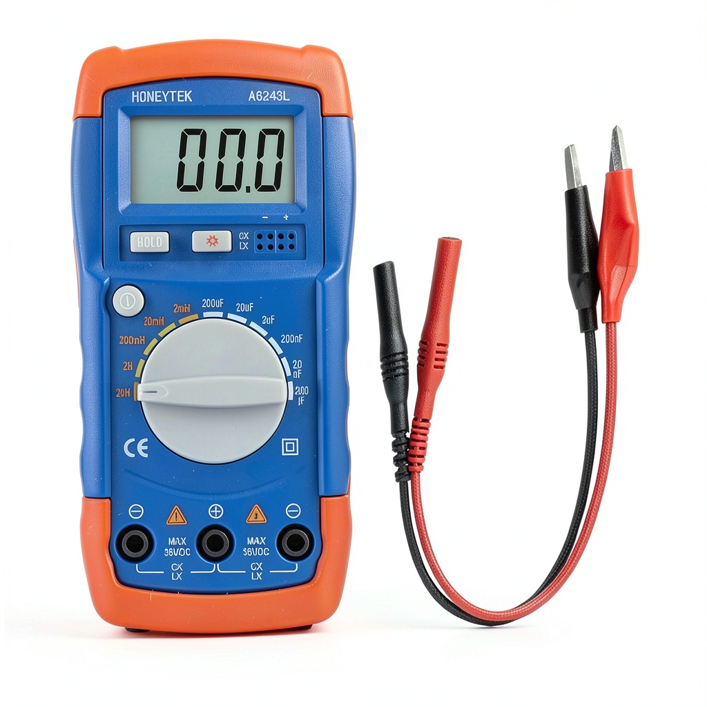 Technician using Yachuang capacitor tester in a workshop