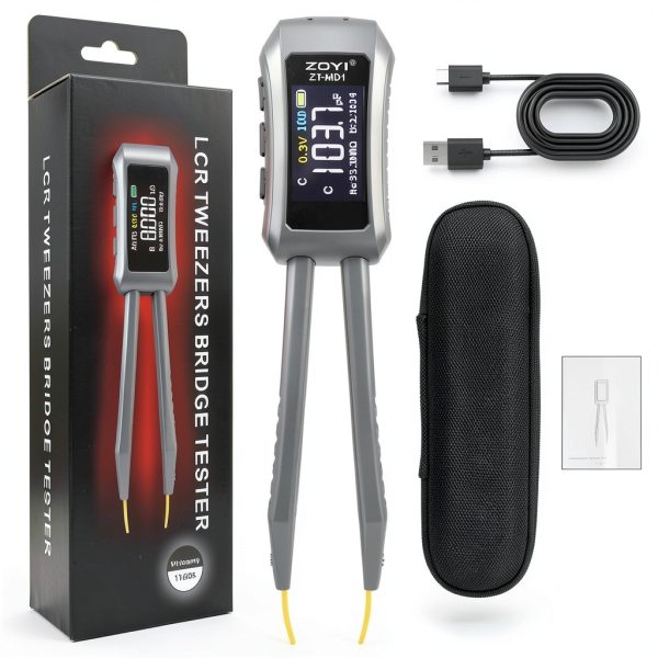 ZOYI MD1 LCR Meter Smart Tweezers Black Portable-0