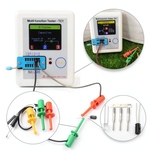 SYWAN LCR Meter Electronic Tester Green-6