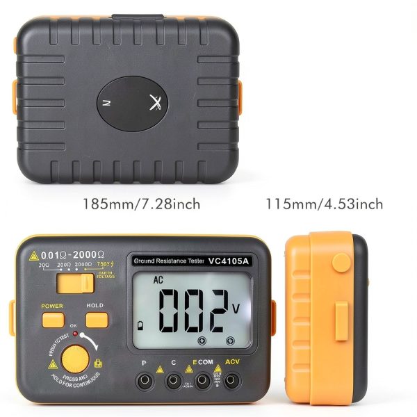 SKYCENX VC4105A Ground Resistance Meter Digital-4