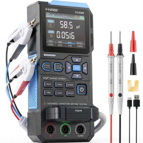 FNIRSI LC1020E LCR Meter Dual Parameter Black-0