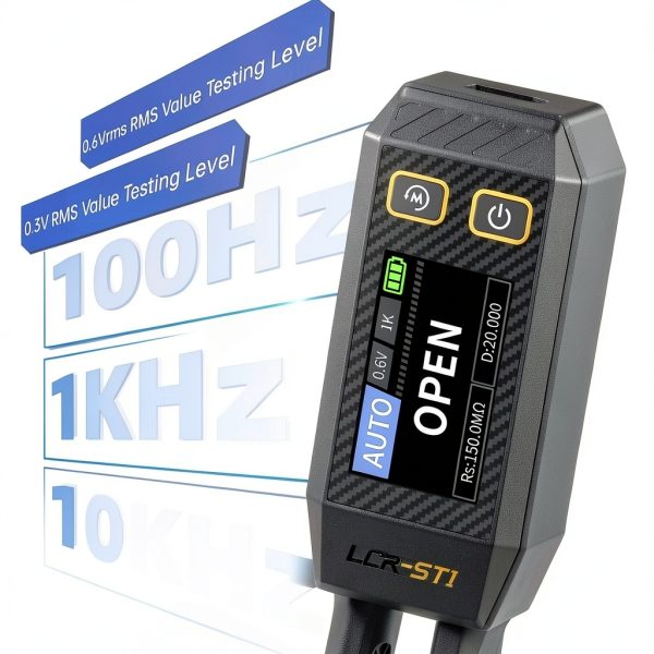 ZNZHNSI LCR Meter Battery Powered BLACK LCR-ST1-3