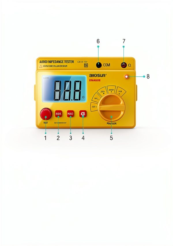 Insulation Resistance Meter allsun Digital 1000V-4