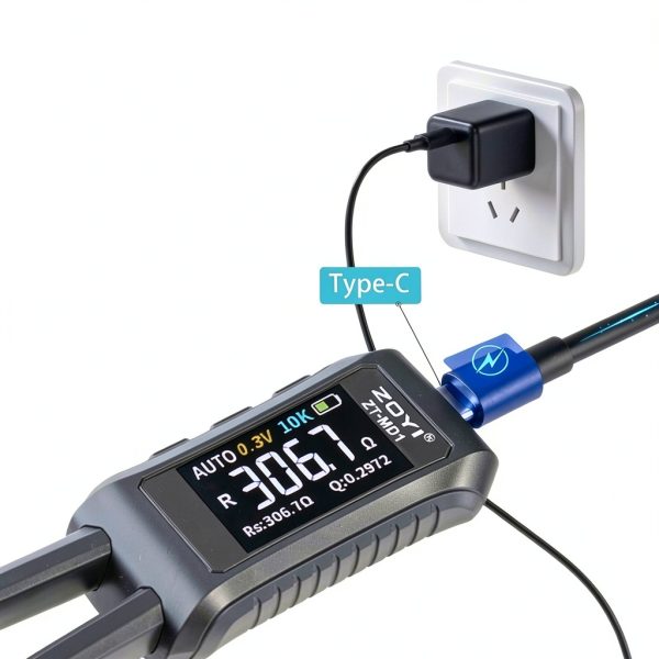 ZOYI MD1 LCR Meter Smart Tweezers Black Portable-4