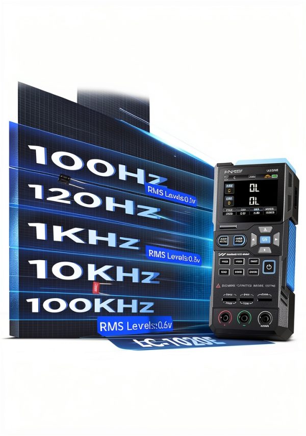 FNIRSI LC1020E LCR Meter Dual Parameter Black-3