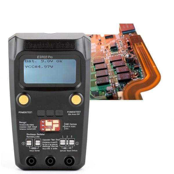 Yuecoom ESR02 Pro LCR Meter Battery Powered Black-1