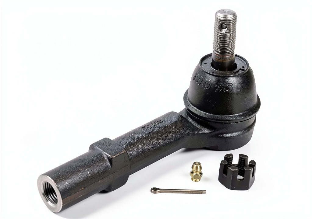 MOOG tie rod end installed on a Cadillac Escalade steering rack