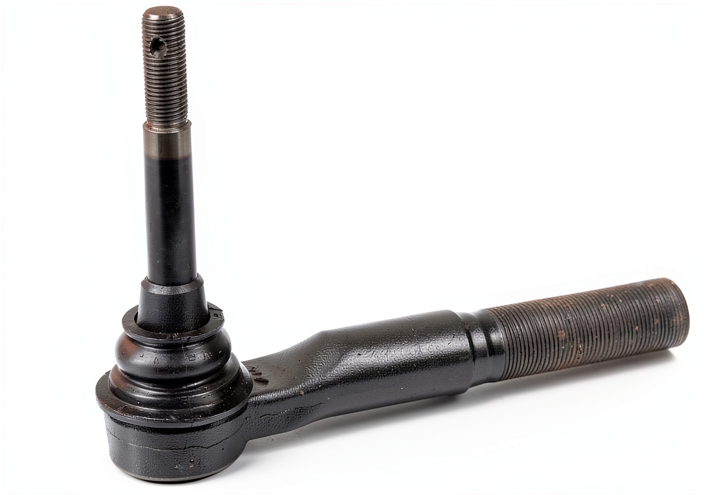 Moog tie rod end installed on a Ford Super Duty truck