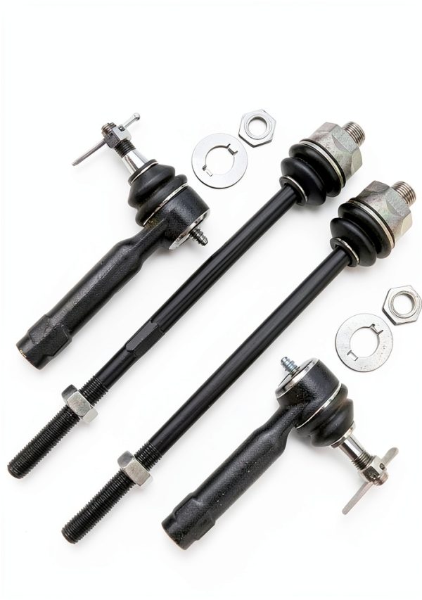 A-Premium Vehicle Tie Rod End Black Alloy Steel-0