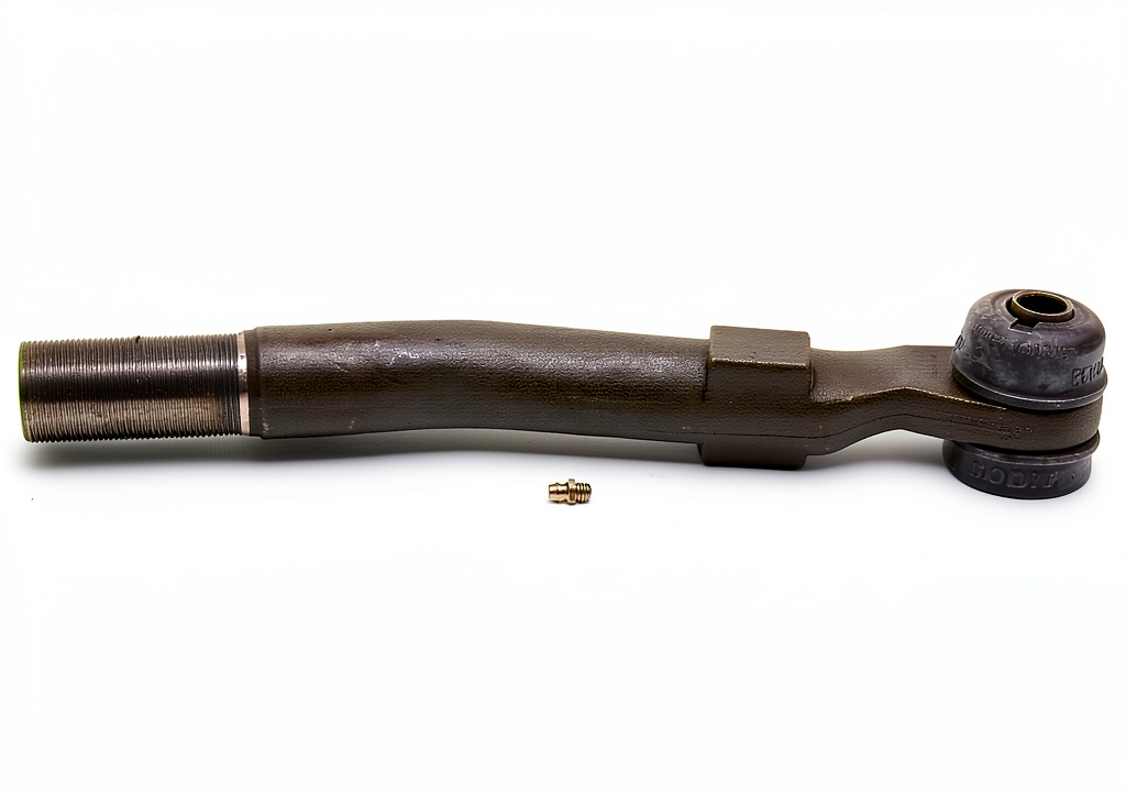 MOOG tie rod end showing greaseable socket and preload washer