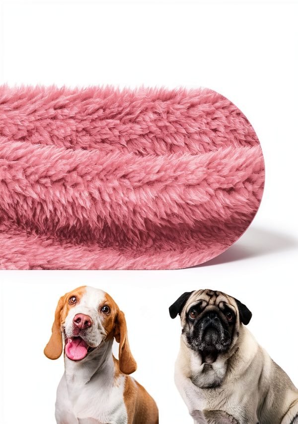 Fuzzy Dog Sweater by QDYU Large Pink Plush Hoodie for Dogs-4